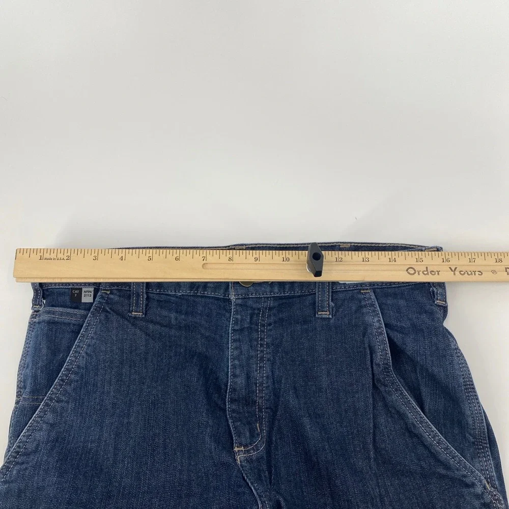 Carhartt FR Jeans Mens Tag 32x32 Fits 32x30.5 Dark Flame Resistant Work CAT 2